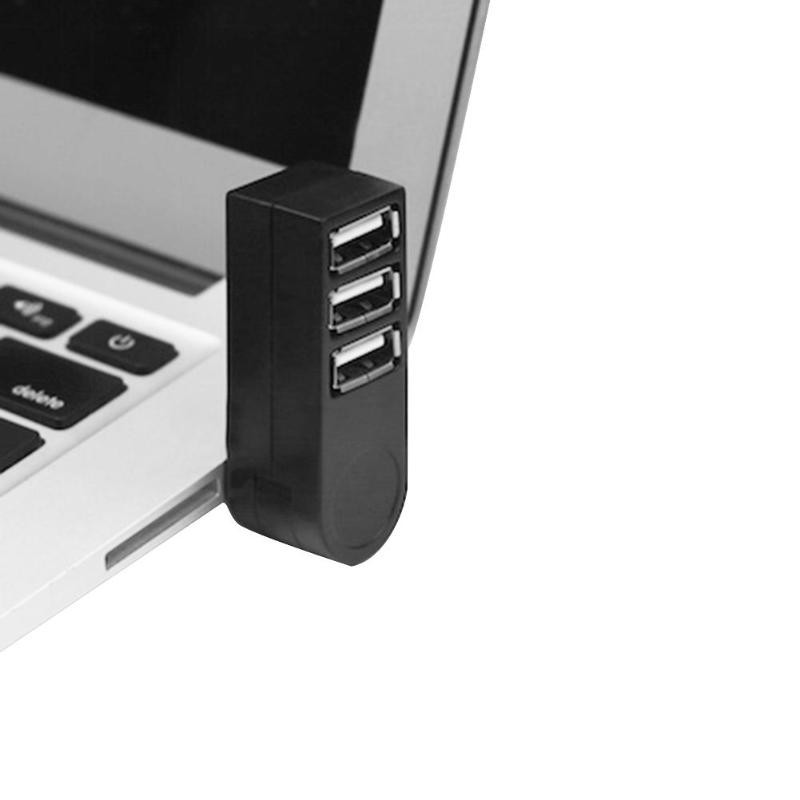 ABS 4 Port USB HUB Splitter , 270 Degrees Rotating High Speed 3 Ports USB HUB