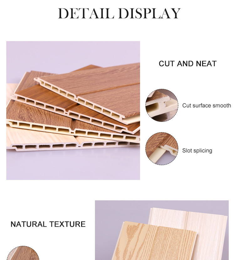 Antimicrobial Wood Plastic Composite WPC Fluted Wall Panel UV Resistance