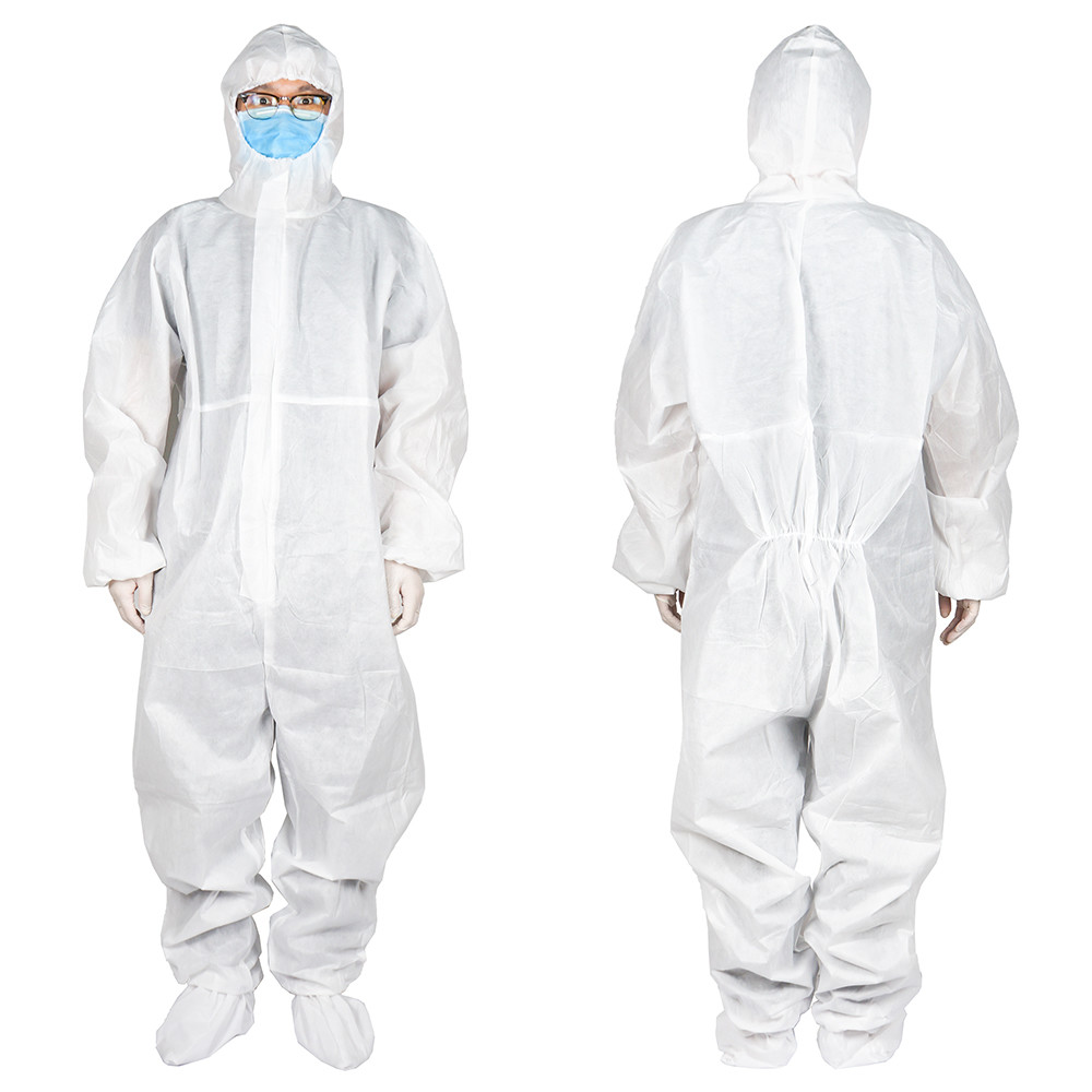 Alcohol Resistant Isolation Hospital Hooded Protective Clothing