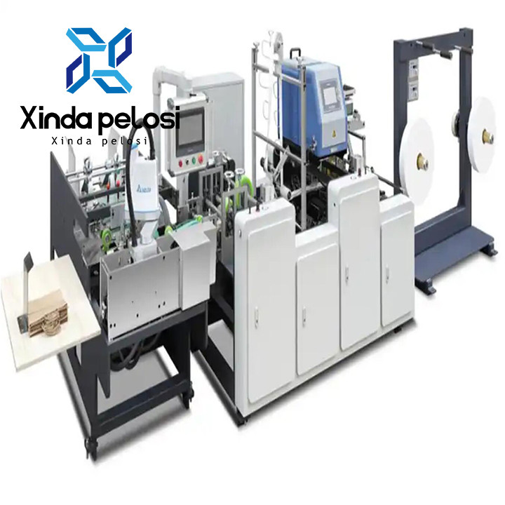 Fully Auto Paper Bag Handle Pasting Machine 380V High Efficiency