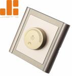 0 - 100% Triac Dimming LED Dimmer Switch With Golden Appearance 86*86 Knob