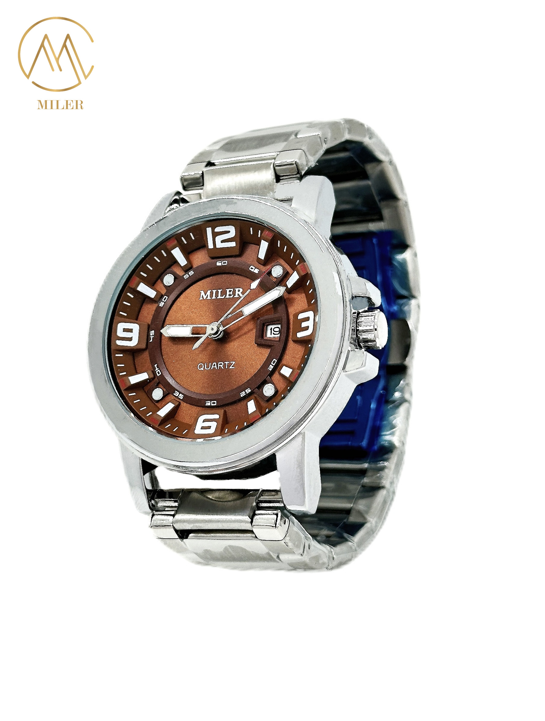 Factory Direct Sale Novelty New Arrival Chronograph Low Price Men Quartz Watches Stainless Steel Band