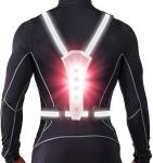 USB 3 Light LED Reflective Night Running Vest 40cm Adjustable