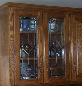 China decorative glass in cabinet door wholesale