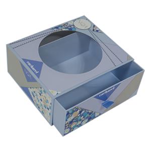 China Color Apparel Packaging Box Clothing Gift Box With Pvc Window wholesale