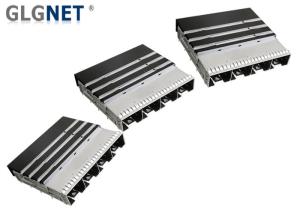 China Custom Ganged SFP28 Cage Assembly Black Oxide Treatment On Surface wholesale