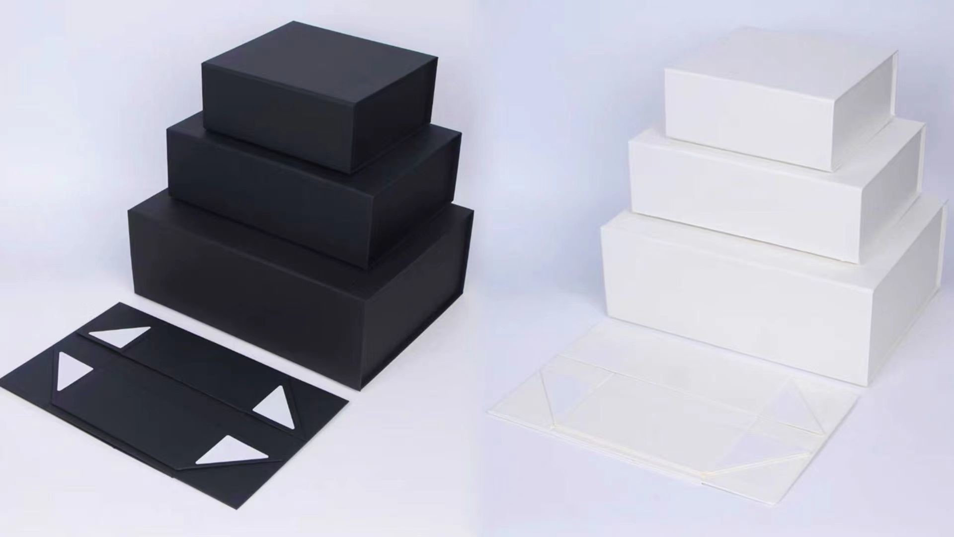 Art Paper Black Magnetic Closure Custom Paper Packaging Gift Jewelry Box for Environmental Gift Display