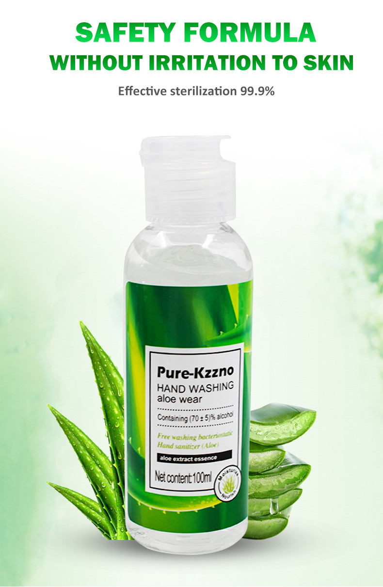 Hygienic Moisturizing Antibacterial Hand Sanitizer , 100ml Waterless Hand Gel