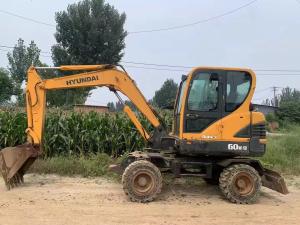 China Used Hyundai 60W-9 Digger Machine With 6070mm Max Digging Height wholesale
