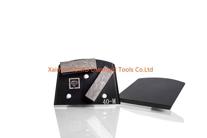 Double Bar Seg Concrete Grinding Block Aggressive Heat Resistant