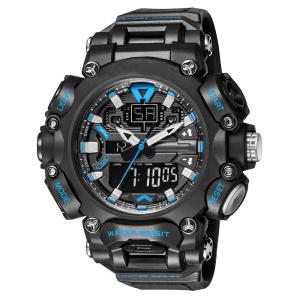 China Acrylic Mirror Digital Sports Watch 50 Meters Waterproof Chronograph Wrist Watch on sale