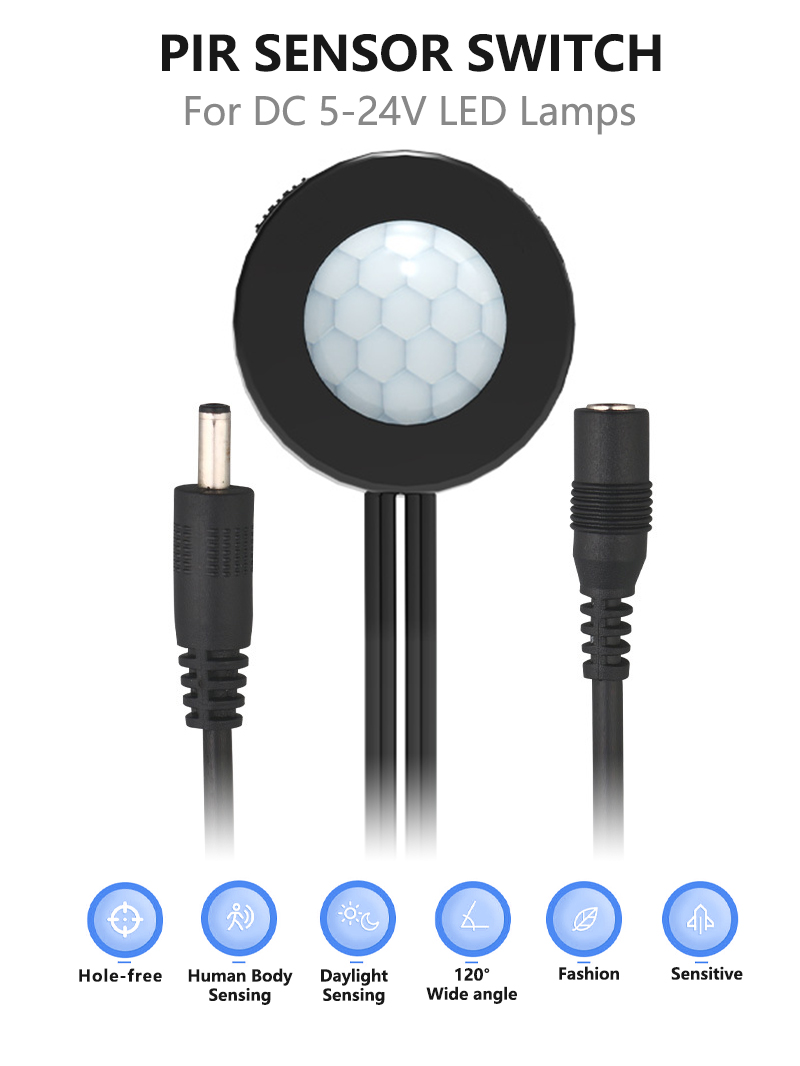 Body PIR Motion Sensor Switch Auto Delay For LED Strip Light