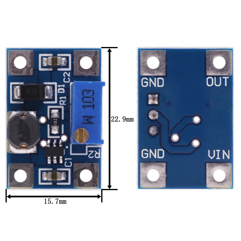 2A Step-UP Voltage Boost Converter Module for DC-DC SX1308 Power Supply Implementation