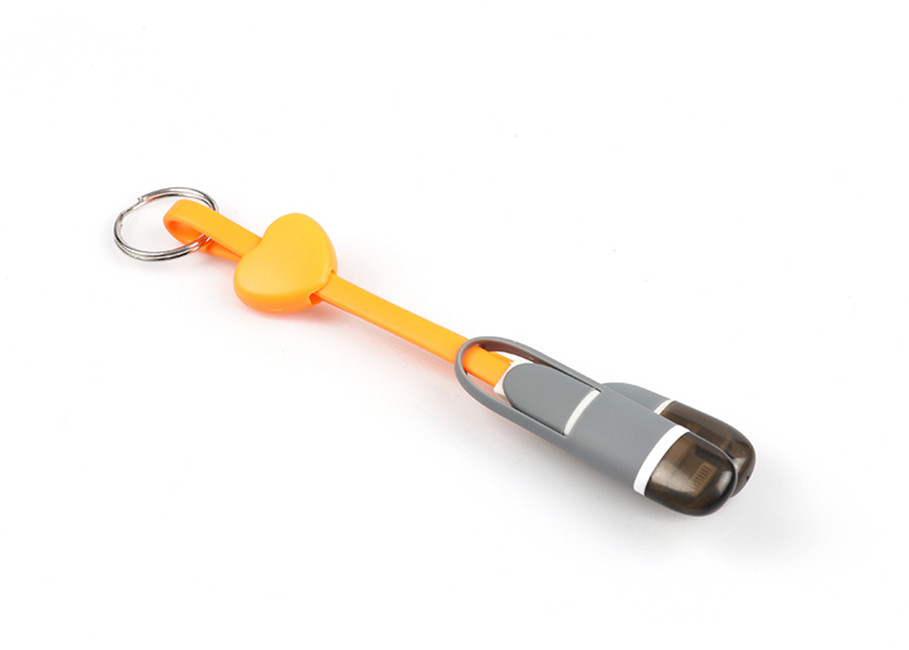 2 In 1 8 Pin Micro High Speed USB Cable , Smartphone USB Extension Wire