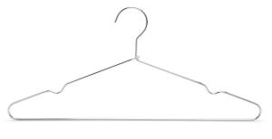 China Space Saving Chrome Wire Hangers With Non Slip Grooves wholesale