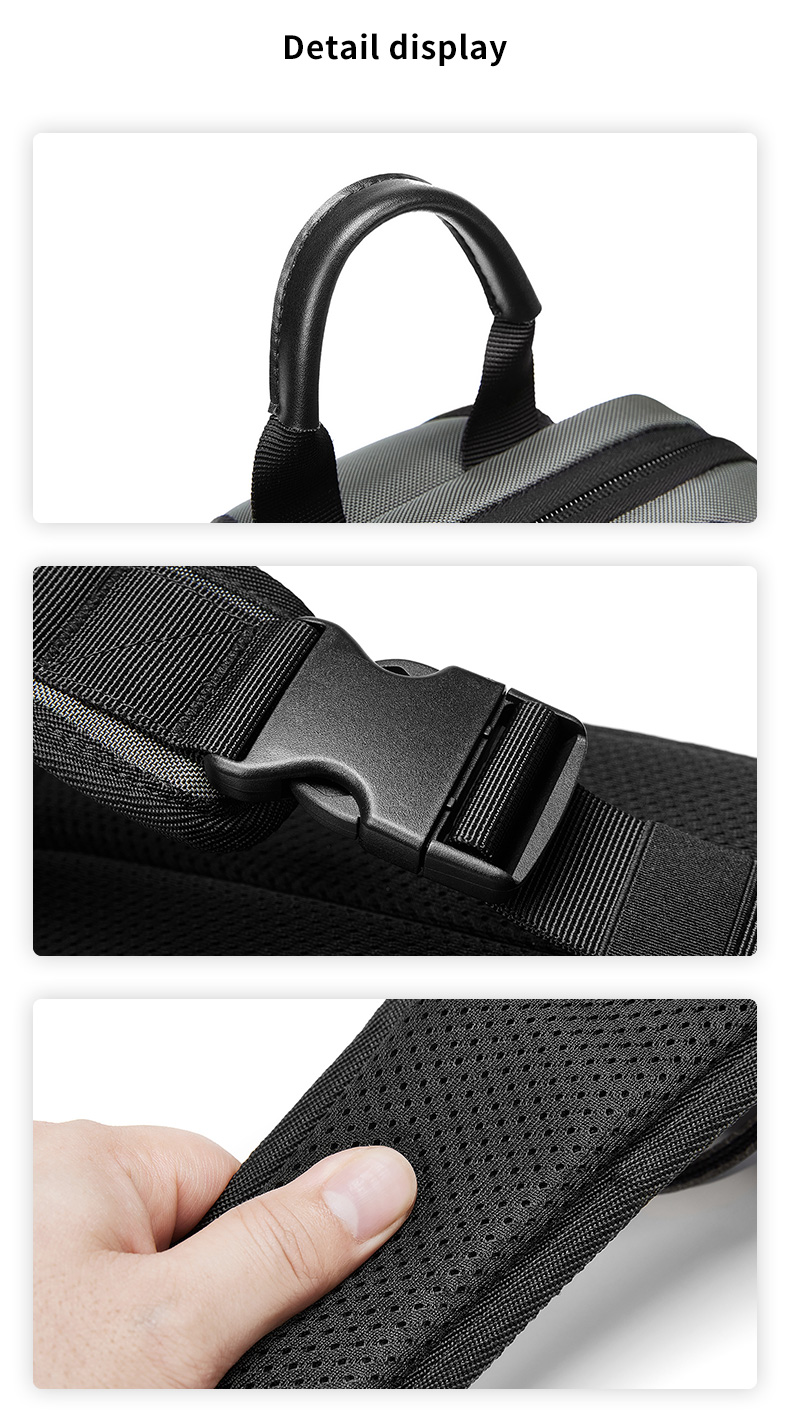 Casual Mens Sling Bag Single Shoulder Crossbody Bag Collapsible