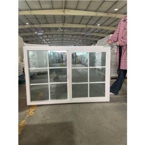 China UPVC Energy Efficient Design Sliding Windows Slide Smoothly Glass wholesale