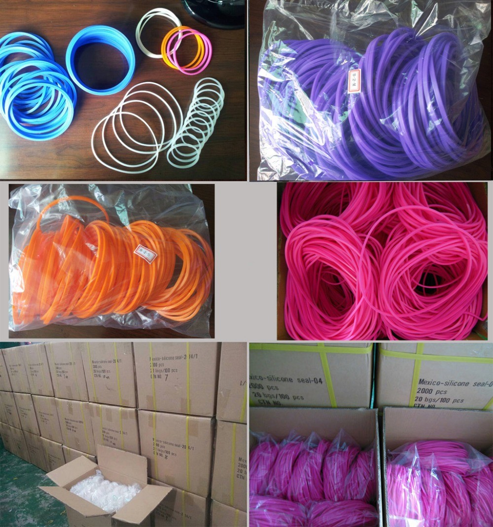 Food Grade Airtight Silicone Seal Rings Harmless -40 To 220°C Temperature Range