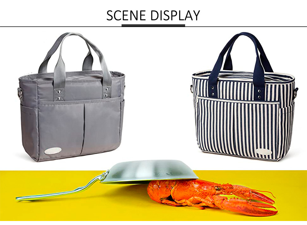 Extra Large Women Insulated Lunch Cooler Bags With Removable Shoulder Strap