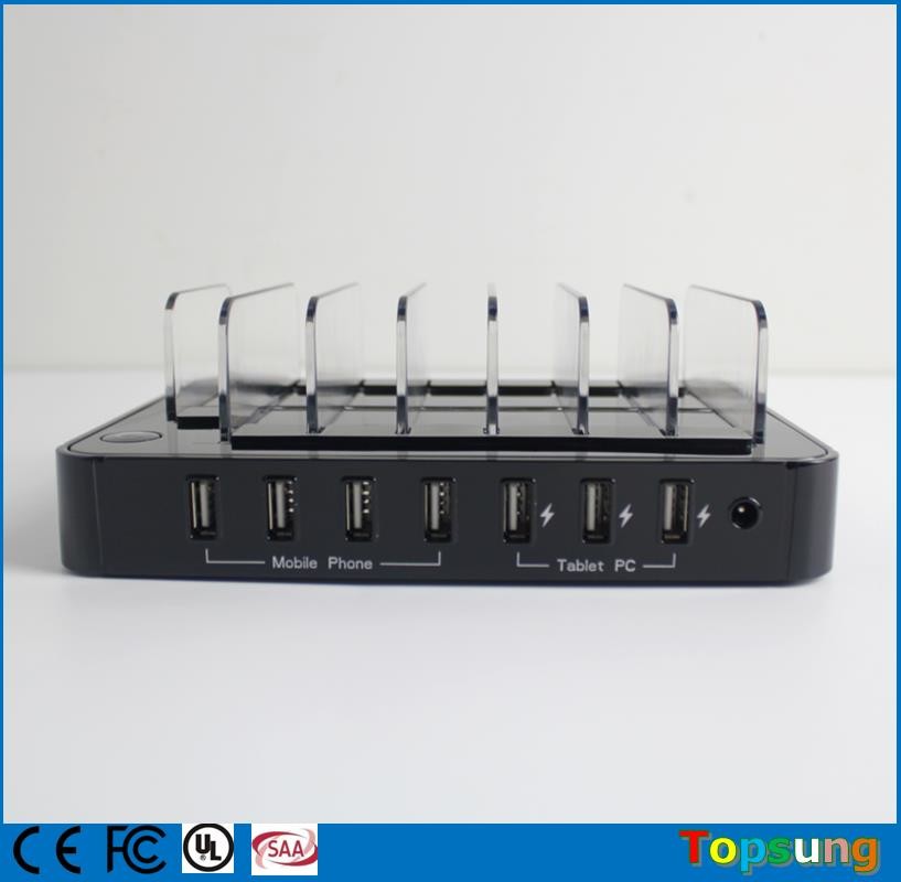 7 Ports USB charger Hub Universal Multi Ports Charging Station Fast Charger Docking adaptor iPhone iPad Samsung Galaxy x