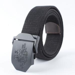 China Unisex Stretch Cotton Canvas Belt 130cm Military Web Belt Polyester wholesale