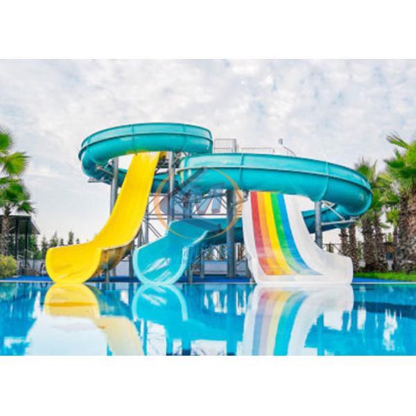 Fiberglass Large Pool Slide Swimming Pool Water Slide With Pool