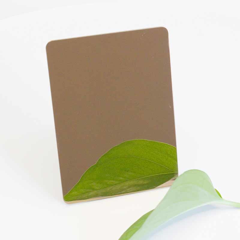 316l Stainless Steel Decorative Sheet PVD Coating Mirror Gold Color Plated