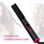 Negative Ions Electric Hair Brush Anti Scald Hair Straightener Brush