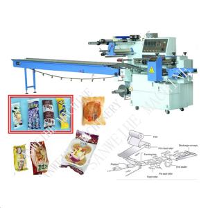 China Electric Solid Film Feeding Flow Wrap Packing Machine PID Control wholesale