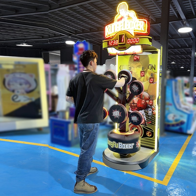Kung Fu Boxer Spuer Boxer Sports Coin Operated Punch Boxing Arcade Amusement Game