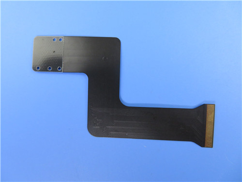 4 Layer 0.3mm Flexible PCB Board With Black Mask