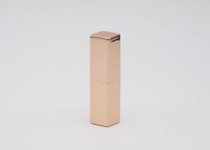 China Square Gold Aluminum Magnet Lip Balm Containers Bulk wholesale