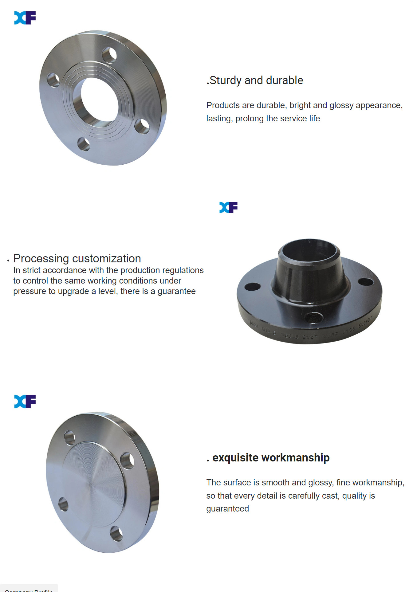 3/4" Asme B16.5 Carbon Steel Weld Neck Flange Std Thickness Oem Customization