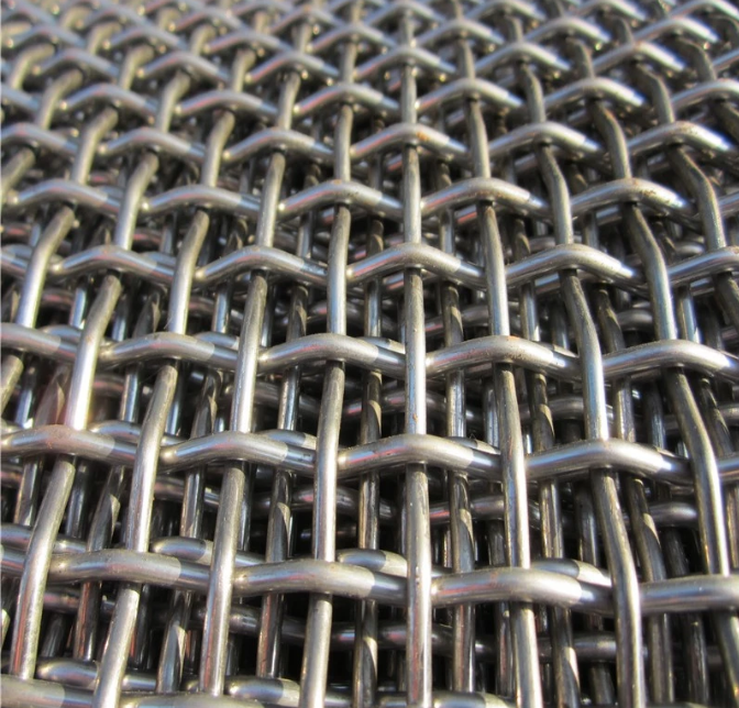Heavy Industry hot dip galvanized square crimped wire mesh anping for building