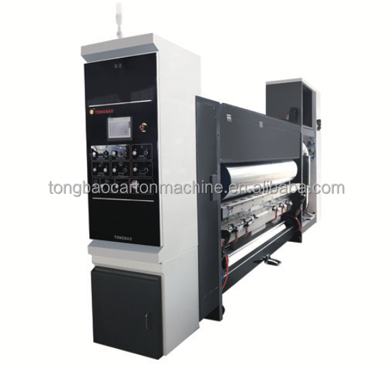 4 Colors Slotting Die-Cutting Folder Gluing Strapping Box Making Line Machine 7.2mm