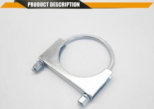 China U Bolt Exhaust Muffler Clamp Carbon Steel Saddle , Exhaust Clamp wholesale