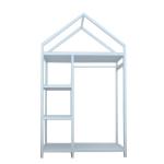 European Style Metal Display Racks And Stands White Garment Frame House Like