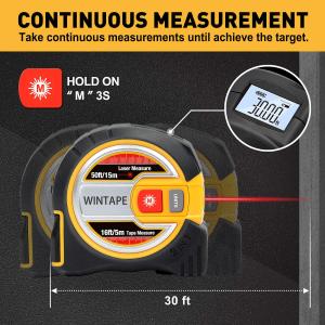 China Metal Laser Measure Tape Multifunctional Measurement Tools Digital Distance Meter Level on sale