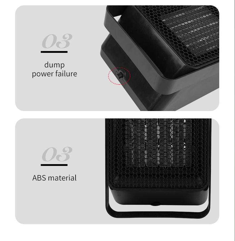 1500W Fast Heating Fan Winter Warmer Air Heaters ABS Portable Electric Heaters For Home