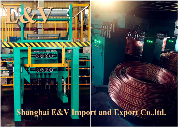 Upward Oxygen free Copper / aluminum Continuous Casting Machine High stability