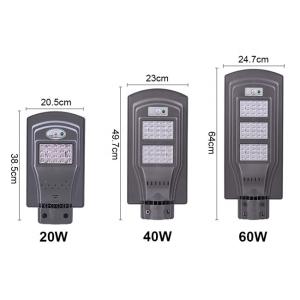 China Super Brightness Solar LED Street Lights High Efficiency 20W 40W 60W wholesale