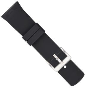 China ROHS Mens Rubber Watch Bands , Curved 22mm Elastic Watch Band wholesale