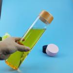 350ml 500ml PET 47mm Slim Cylinder Juice Jar Plastic