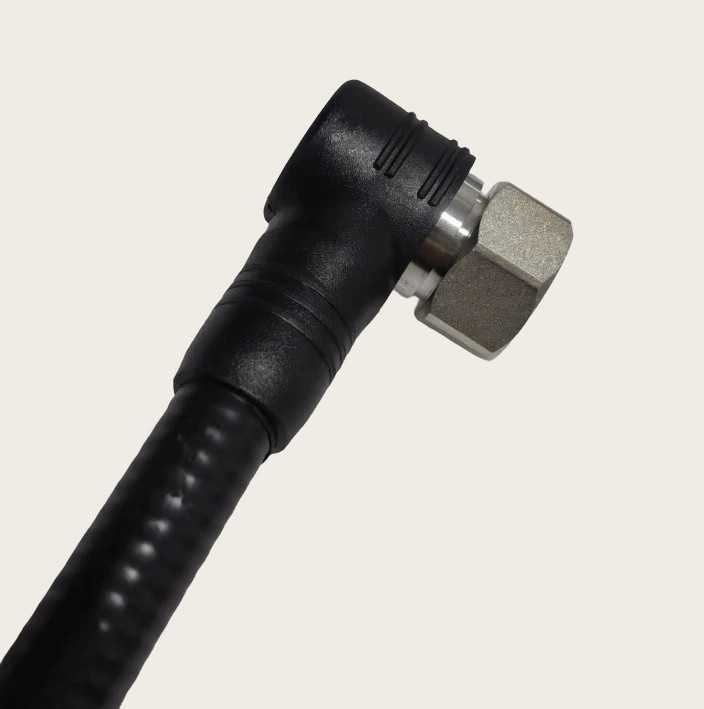 1/2 Superflex 7/16 DIN Male Right Angle To 4.3/10 Male Right Angle Jumper Cable 3M 5M 10M