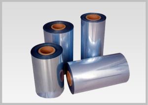 China 53% Shrinkage 45mic Shrink PVC Labels Film Rolls For Heat Shrinkable Bands wholesale