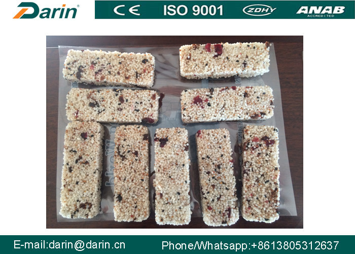 High Output Puffed Cereal Bar Making Machine , Multifunctional Rice Ball Sugar Production Line