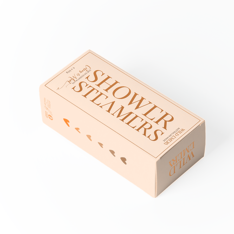 Paperboard Square Perfume Empty Bottle Box for Shower Steam Machine Custom Design Thickness