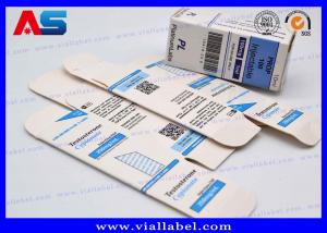 China Small Pharmaceutical Small Cardboard Box Printing For Sterile Injection Vials Deca / Enanthate on sale