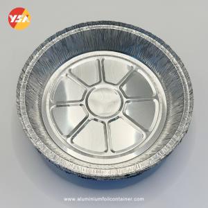 China 1L Round Aluminum Pans Shallow Aluminium Foil Pan Round Container Tray wholesale