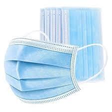 China Anti Virus 3 Ply Face Mask , 3 Layer Non Woven Disposable Mask Fliud Resistant wholesale